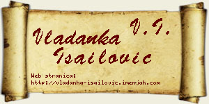 Vladanka Isailović vizit kartica